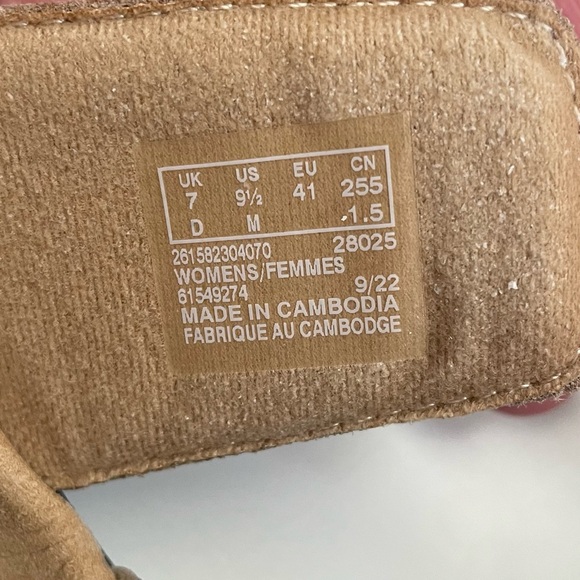 Clarks Collection Leather Sandals Women’s 9.5 M Metallic Slip on Merliah Karli - Picture 10 of 13